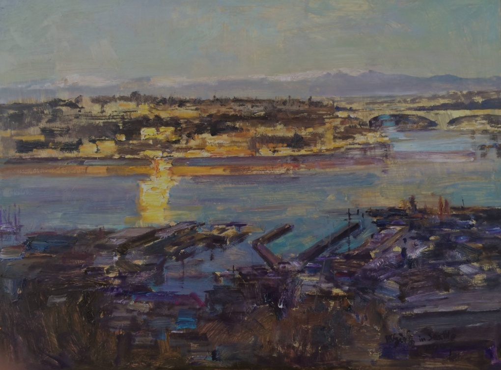 Wang Yuqi, View of the Pier, Seattle